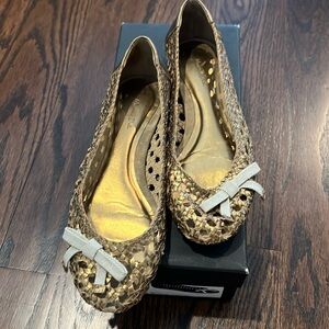 Massimo Dutti Cage Gold Flats Alaia Style 37